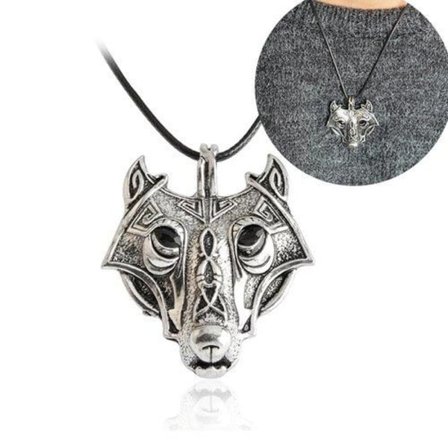 Norse Wolf Vikings Necklace Halsband