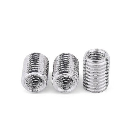 Ulkoinen M10 Sisäinen M8 5kpl Sisä-Ulkokierteinen Ontto Putkiliitin Kuljetin Hopea Adapteri Ruuvi
