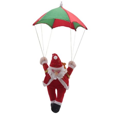 Faldskærmsjulemandsdekorationer Udendørs Dukkevedhæng Årsdekorationer