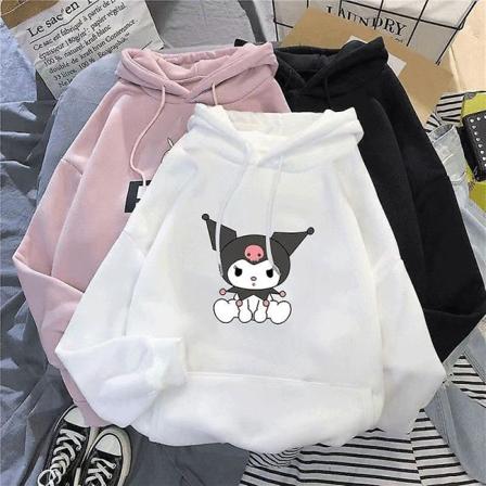 Sanrio Anime Cinnamoroll Kuromi My Melody Plys Børn Hættetrøjer Tøj Dreng Pige Baby Trøjer Trøjer Topper Gave 155-165CM HOUX-4