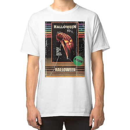 T-shirt för affisch för Halloween 1978 Vhs skräckfilm