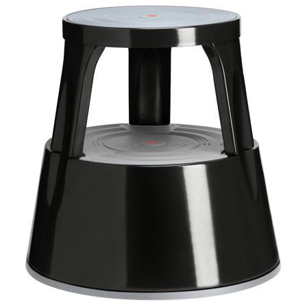 Twinco Kontorspall, tvåstegspall, plast, 3 hjul, 410 mm, svart - Lyreco - Skyddsutrustning - Verktyg och underhållsprodukter - Stegpallar