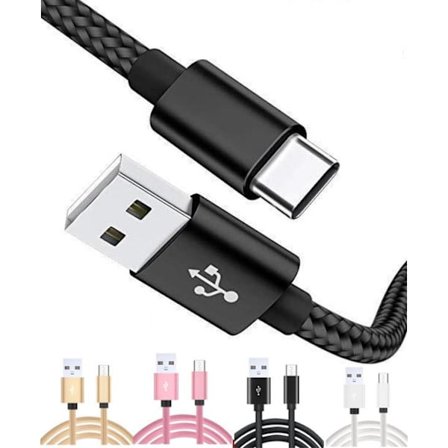 3m Hög kvalitets USB-C SnabbladdningsKabel laddare Type-C