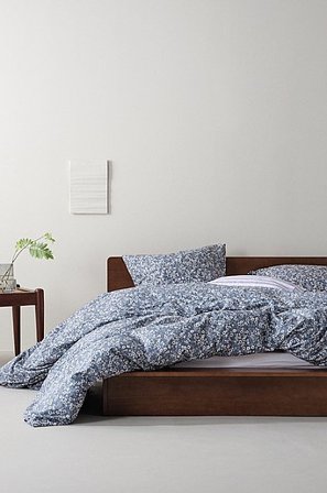 Jotex - Sengesæt Dobbeltseng Blå - ANEMONE - Køb Dobbeltseng hos Jotex