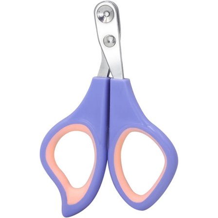 Kløftrimmer til kæledyr med 2 mm cirkulært snit, undgå overskæring af kæledyrs negle, kattepleje og neglepleje klotrimmer (lilla)