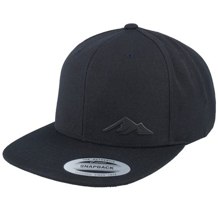 Wild Spirit - Small Mountain Icon Patch Black Snapback Snapback Black Cap - @ Hatstore