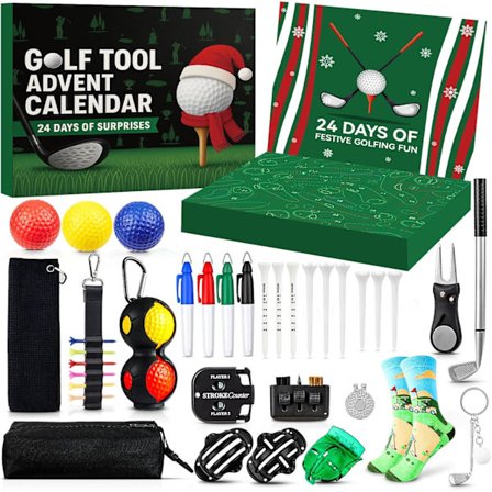 Golf Adventskalender 2025 Voksen Menn – 24 Dager Golftilbehør & Verktøy | Golfspillerens Julegaver{ROG}