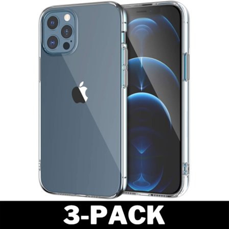 Genomskinligt Gummi iPhone 12 Pro Skal Transparent TPU