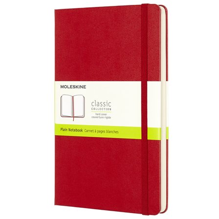 Moleskine Classic Hard Cover Notebook Large Red Linjerad