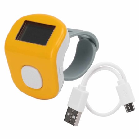 Buddha Machine Mini Bärbar Ring Typ Gul Buddhistisk Skrift Musikspelare med USB-kabel för Present Meditation