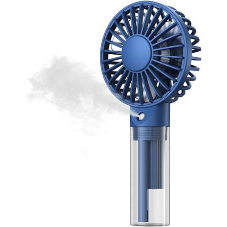 Bærbar Mist Fan - Genopladelig Håndholdt Personlig Spray Vandtåge Fan 32ml Vandtank Mini Kølende Håndventilatorer til Rejser, Udendørs