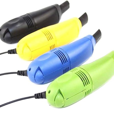 Mini USB-dammsugare för tangentbord och dator. Laddningsbar KLB