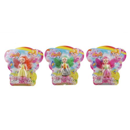 Suntoy Leksaker Angel Trollslända Docka Med Vingar 10cm Välj 3. Lila Vingar