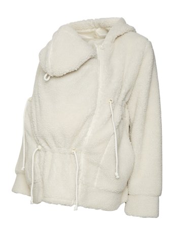 Mlrachel 3In1 Teddy Jacket Noos Cream Mamalicious