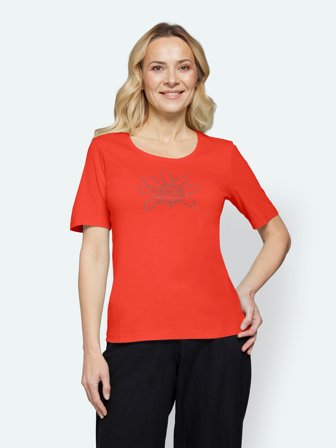 SIGNATURE - Kortærmet T-shirt - Rød - Similisten