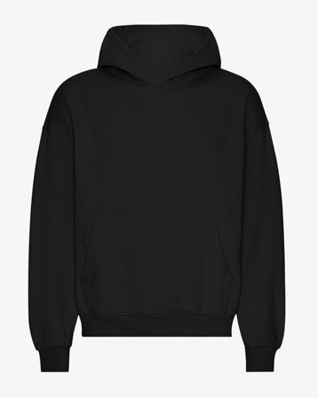 Organic Oversized Hood - Deep Black - Male - L