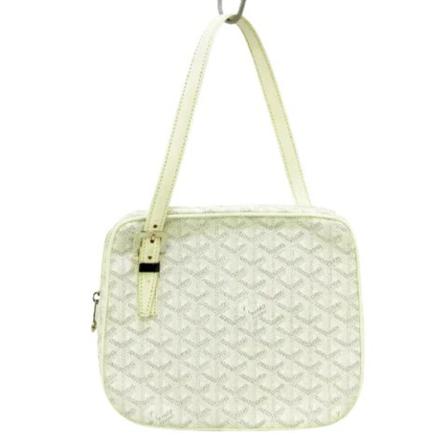Goyard Vintage Pre-owned Canvas hndtasker Hvid, Dame Vintage Tasker, Størrelse: ONE Size