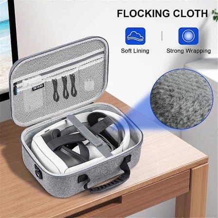 Stor bæretaske til Meta Quest 3 tilbehør, opbevaringstaske til Quest 3 VR headset, controllere