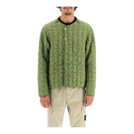 Stone Island, Jackets Zielony, Mężczyzna, Rozmiar: L