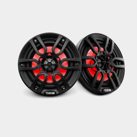 Morski głośnik koaksjalny DS18 NXL, 6.5", 300 W, czarny, do montażu wpuszczanego, zestaw 2 szt. - Jachtowa