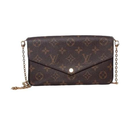 Louis Vuitton Vintage, Pre-owned Canvas louis-vuitton-bags Bruin, Dames, Maat:ONE Size