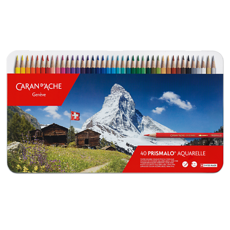 Caran d'Ache Prismalo Aquarellstifte 40er-Set