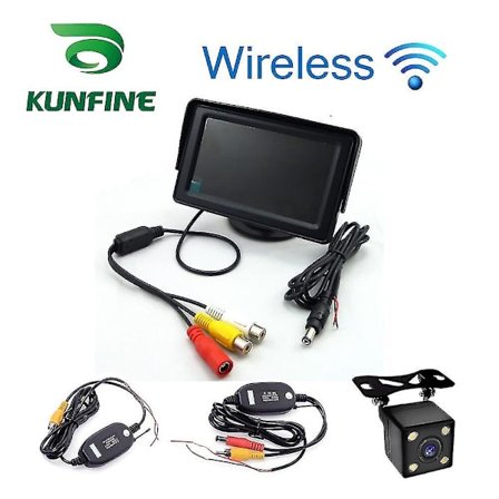 Trådløs 4,3" TFT LCD Bilmonitor til Bakkamera
