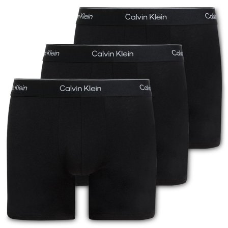 Boxeri Calvin Klein Boxer Brief TM6 (set de 3), de culoare neagră pentru bărbați - Boxeri