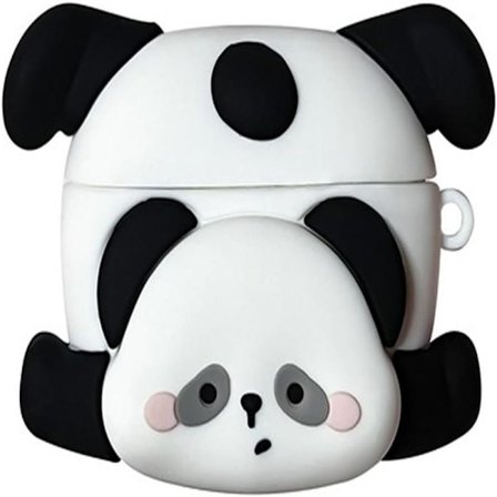 Sött Kawaii-fodral för AirPods 4, Skal Kompatibelt med AirPod 4:e Generationen 2024, Roligt Panda Stötsäkert Skyddande Hörlursfodral för Air pods 4
