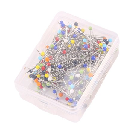 250 stk sy nåler ball glass hode nåler rett quilting nåler for smykker dekorasjon