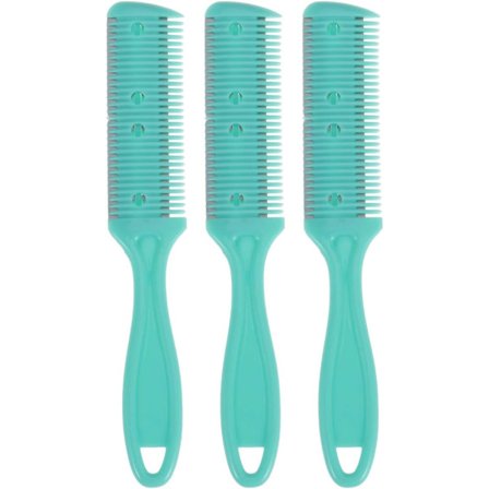 6 stk. frisørkamme, professionel hårtyndingskam, dobbelt barberkam