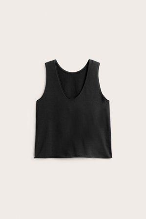 Kappahl | Singlet med v-hals Svart XS | Svart