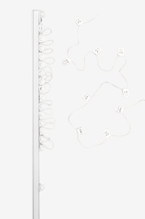 Hasta - Verhokisko U Wave 250 cm - Valkoinen - Verhotarvikkeet - - Homeroom