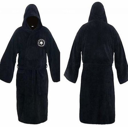 Star War Badrock Jedi Sith Huva Morgonrock Cloak Fleece Klänning