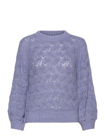 Slpointa Pullover 3/4 Pullover Blå Soaked In Luxury