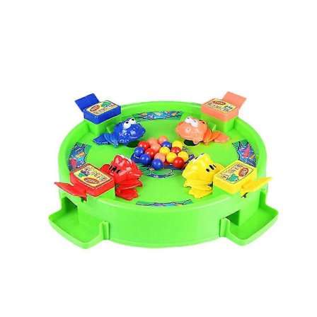 Hungry Frogs 3D Battle Brætspil Frøer Spiser Kugler Legetøjssæt Bordspil Sjovt Emulerende Legetøj (tilfældig farve)