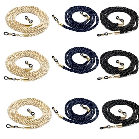 9 STK Halsspenne Snor med justerbare briller Snorbrille