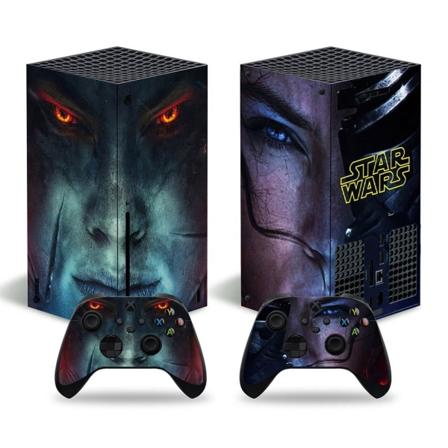 Star Wars Xbox Series X-klistremerke - Kompatibelt med XSX - Deksel for å tilpasse konsollen - Fjernsvart vinylfilm - HD-kvalitet Style06