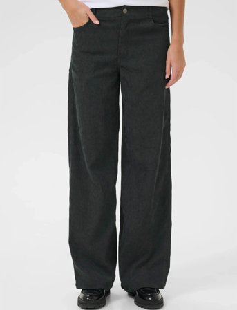 Kaffe Kavera Pocket Pants - Khaki green - 40