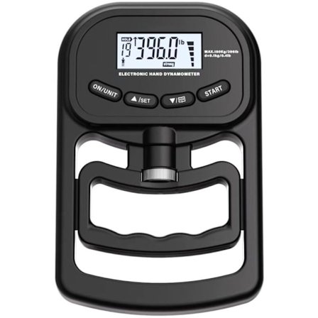 Oppladbar digital håndkraftmåler 180 kg gripestyrketrener med LCD-skjerm for sportsfitness