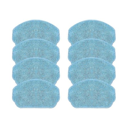 8 stk. reservedele til robotstøvsuger, tilbehør, moppeklud, passer til BR150/BR151, kompatibel med BR150/BR151