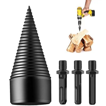 Utbytbar skaftvedborrskärare (42 mm borr + 3 skaft - rund