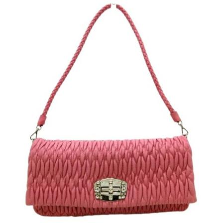 Miu Miu Pre-owned, Pre-owned Shoulder Bags Roze, Dames, Maat:ONE Size,leather