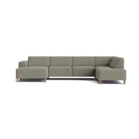 Seam U-sofa, venstrevendt - Puente Grøn - 344x206x78 - Sofa, u-sofa