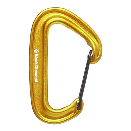 Black Diamond MiniWire Carabiner Mountaineering equipment Yellow OneSize