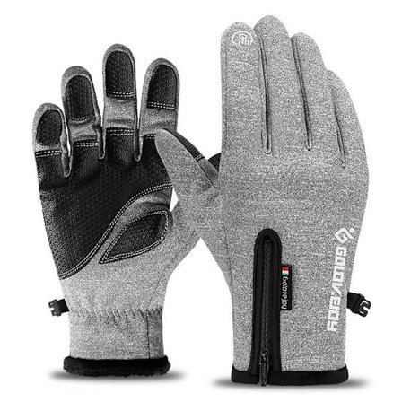Talvi Tactical Gloves Lämmitetyt Fleecekäsineet GREY S