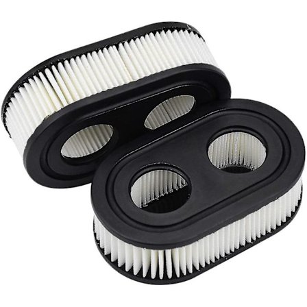 2 stk. luftfiltre til plæneklipper til Briggs & Stratton, 593260, Sort