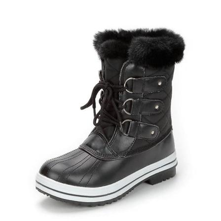 Dam vintersnöskor, innersula halkfri sko black 41