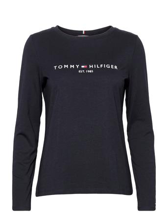 Im Regular Hilfiger C-Nk Tee Ls Langærmet T-shirt Navy Tommy Hilfiger