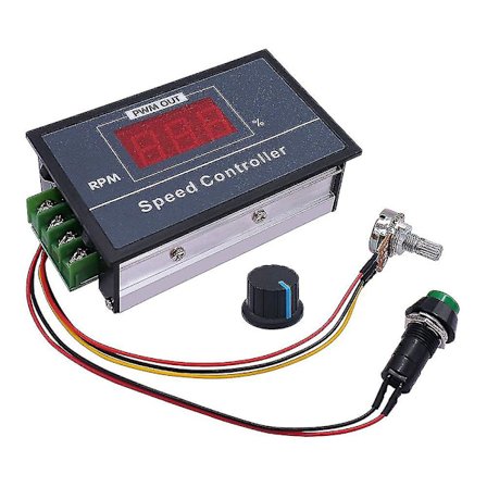 PWM DC Motor Hastighetsregulator med Digitalt Display 30A PWM Justerbar Hastighet Trinnløs Regulator